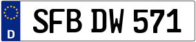 Trailer License Plate